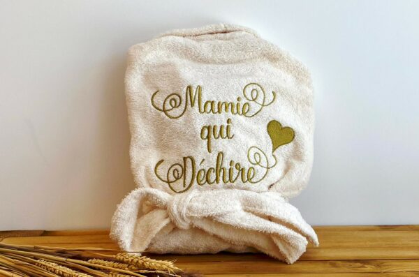 Peignoir brodé pour Papi – Image 6