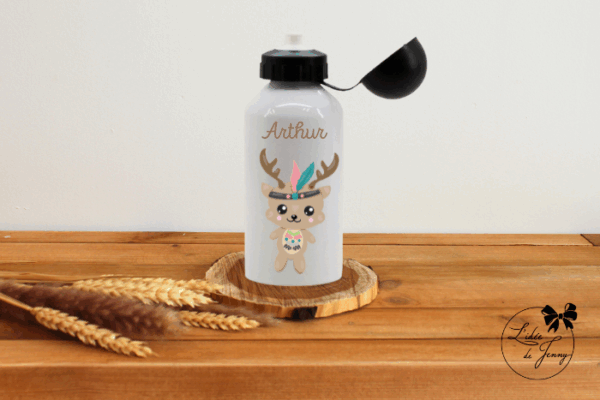 Gourde de sport isotherme personnalisée - cerf