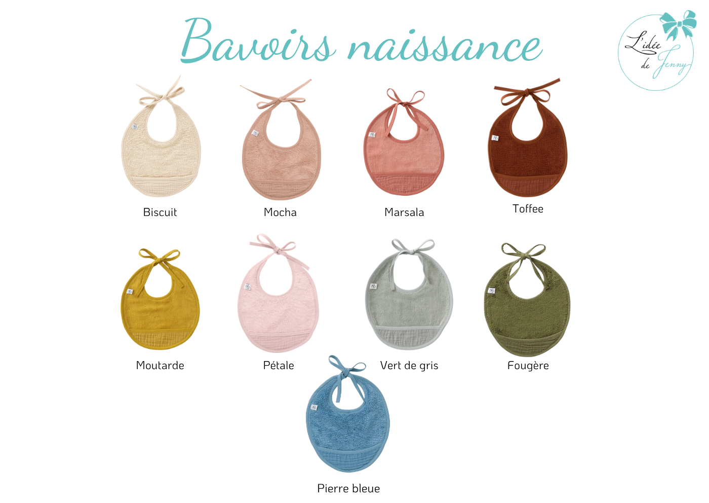 Petit bavoir bébé brodé – Image 2