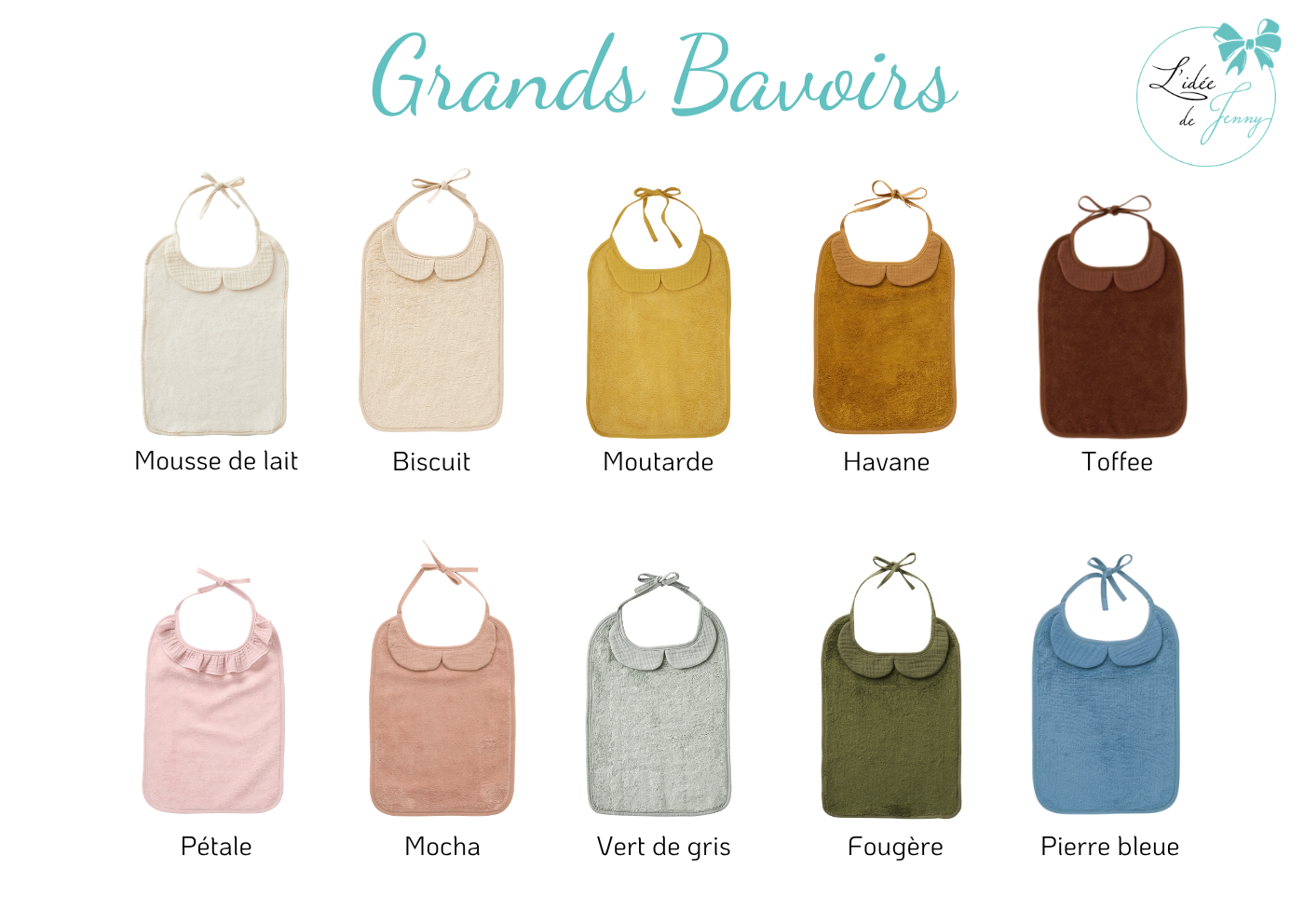 nuancier petit bavoir