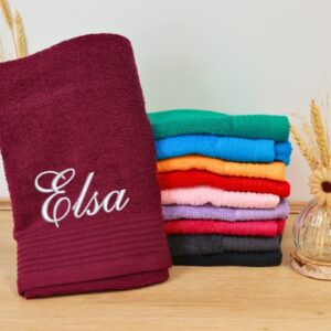 lot serviette brodé personnalisée