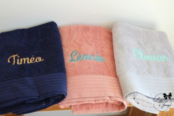 ensemble de 3 serviettes de bain