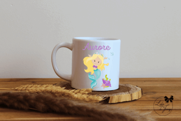 Tasse incassable - sirène Aurore