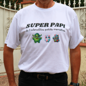 Teeshirt papi "petit monstre"