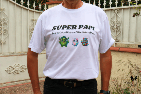 Teeshirt papi "petit monstre"