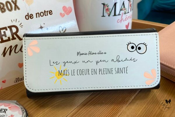 Boîte à lunettes cadeau Fête des Mamies personnalisable