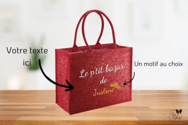 Cabas en toile de jute personnalisé, brodé en France, durable et unique.