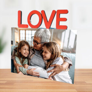 Cadre photo personnalisable "Love"