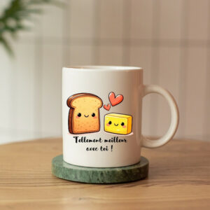 Mug blanc humoristique Saint-Valentin