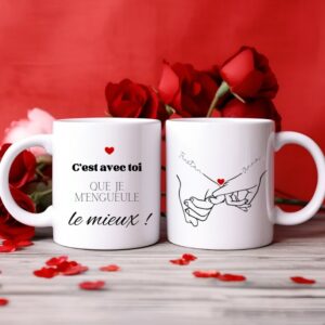 Mug personnalisé pour couple