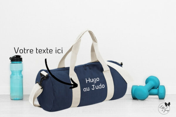 Sac de sport personnalisé et pratique avec broderie