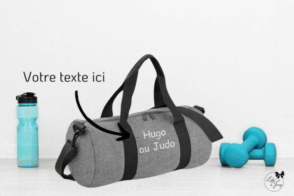 Sac de sport personnalisé et pratique avec broderie