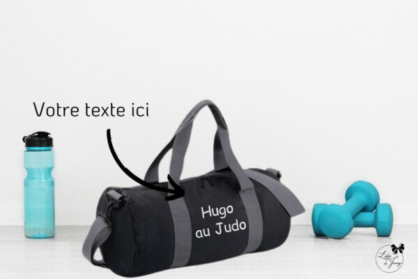 Sac de sport personnalisé et pratique avec broderie