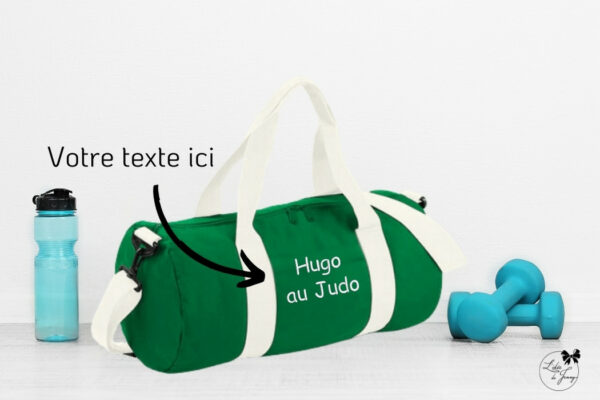 Sac de sport personnalisé et pratique avec broderie