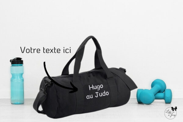 Sac de sport personnalisé et pratique avec broderie