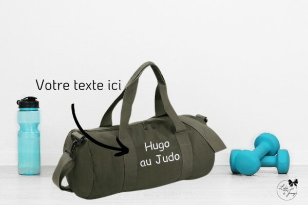 Sac de sport personnalisé et pratique avec broderie