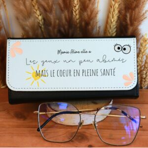 Boîte à lunettes cadeau Fête des Mamies personnalisable