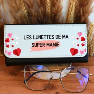Boîte à lunettes cadeau Fête des Mamies personnalisable