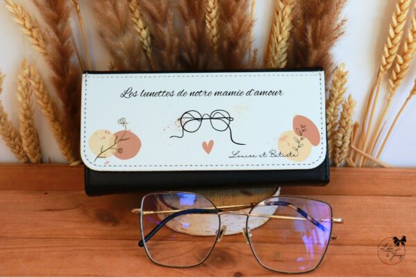 Boîte à lunettes cadeau Fête des Mamies personnalisable