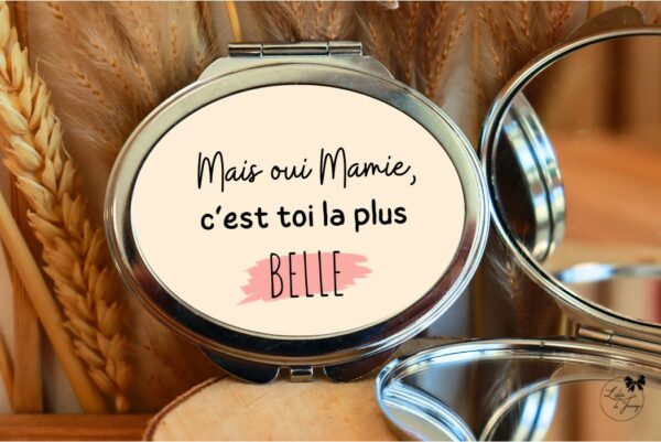 Petit miroir mamie cadeau Fête des Mamies