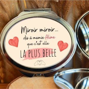 Petit miroir mamie cadeau Fête des Mamies