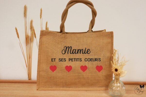 sac cabas personnalisé pour mamie