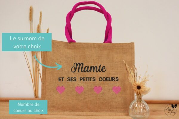 sac cabas personnalisé pour mamie