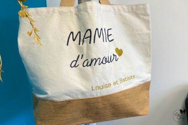 Sac Coton Mamie personnalisé – Image 2