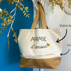Sac Coton Mamie personnalisé