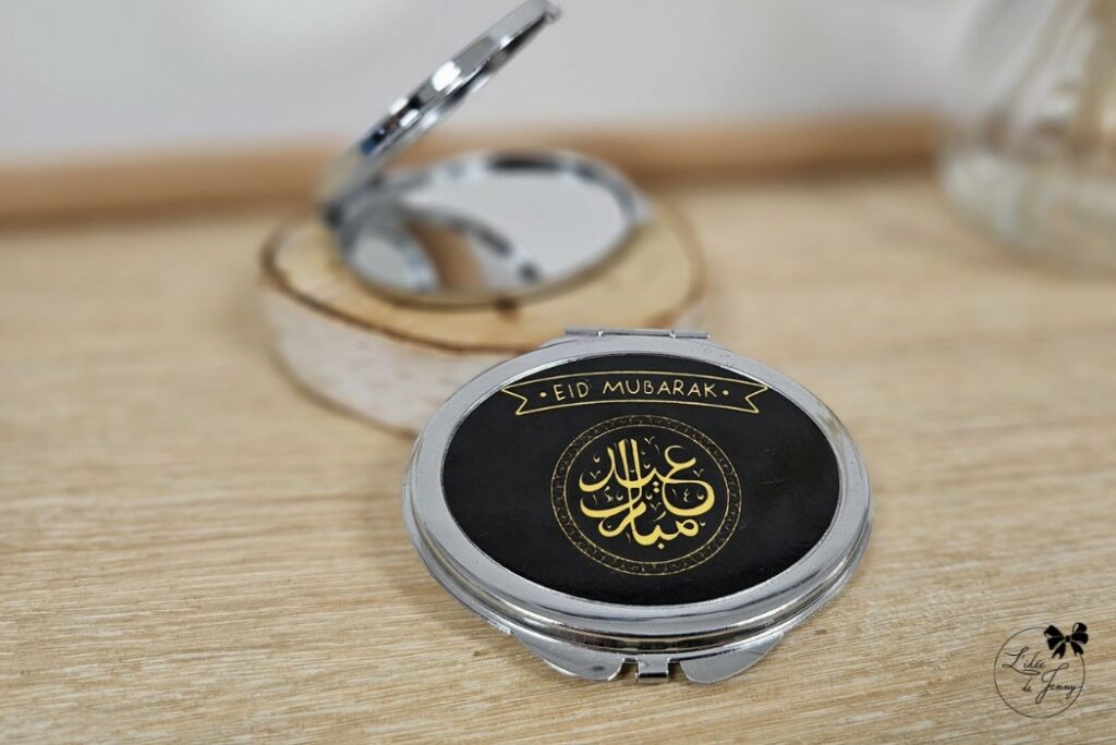 Miroir de poche Eid Mubarak, cadeau élégant et personnalisé pour l’Aïd