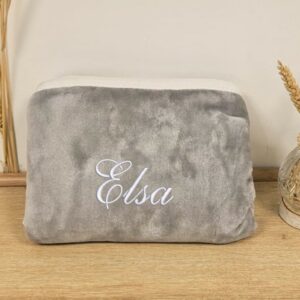 plaid brodé, cadeaux de naissance