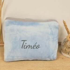 plaid brodé, cadeaux de naissance