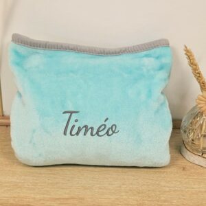 plaid brodé, cadeaux de naissance