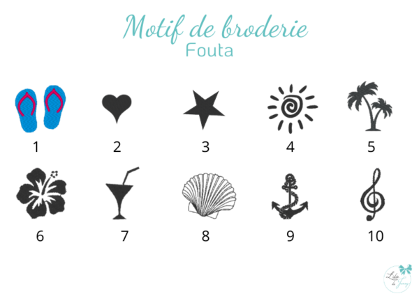 Fouta personnalisée brodée – Image 19