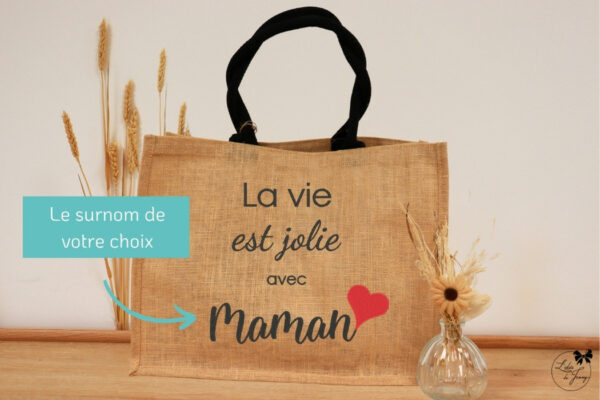 Sac cabas personnalisé pour maman