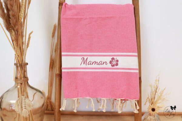 Fouta brodée personnalisée