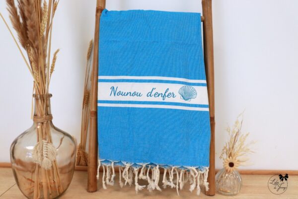 Fouta brodée personnalisée