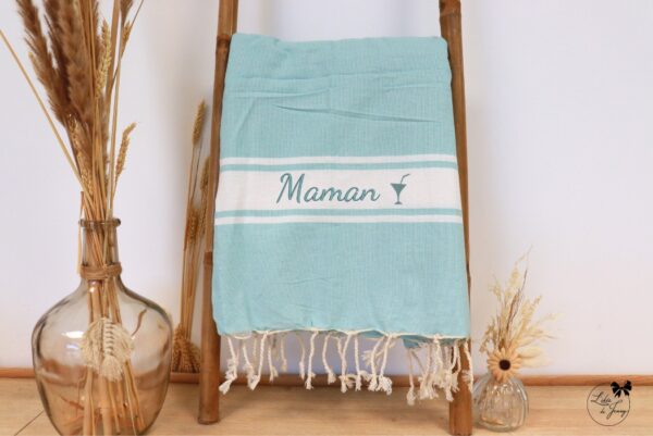 Fouta brodée personnalisée