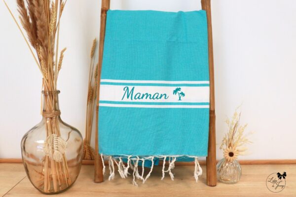Fouta brodée personnalisée