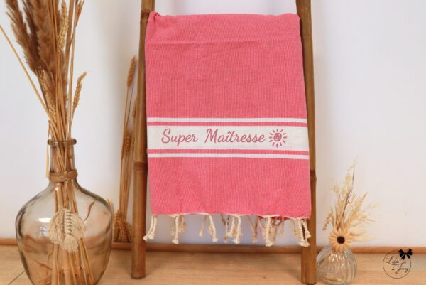 Fouta brodée personnalisée