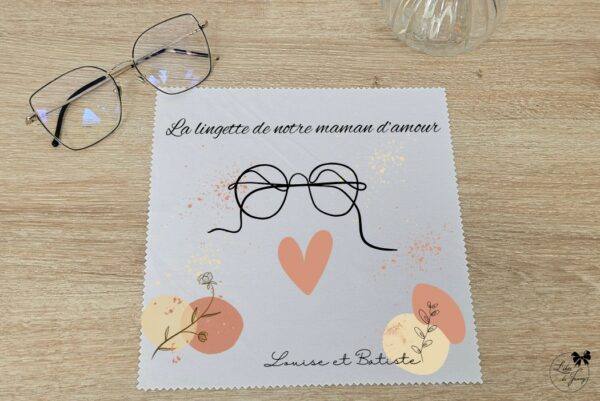 lingettes personnalisée pour maman