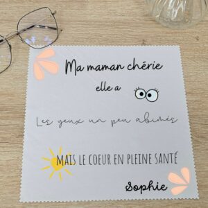 lingettes personnalisée pour maman