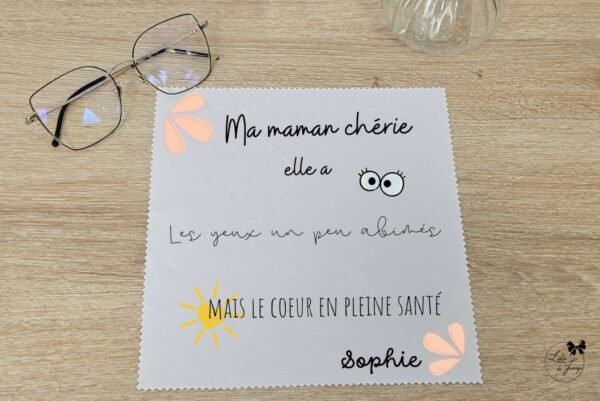 lingettes personnalisée pour maman