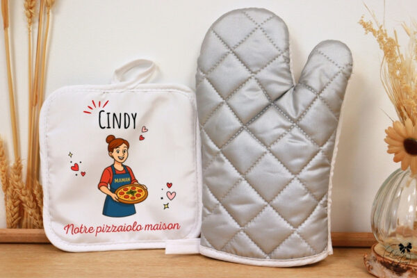 Gant et maniques personnalisés pour maman