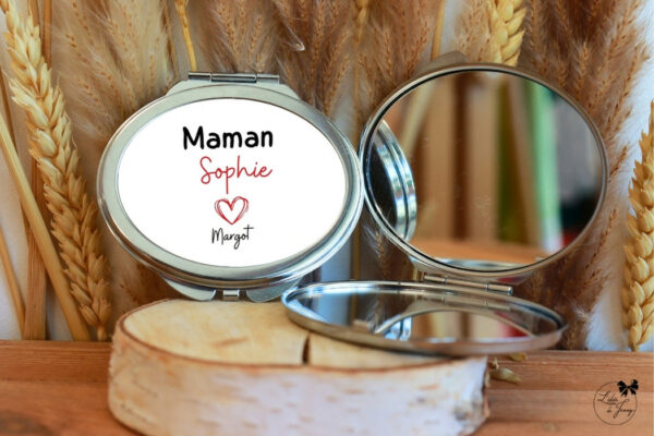 miroir pour maman, cadeau personnalisé pour maman