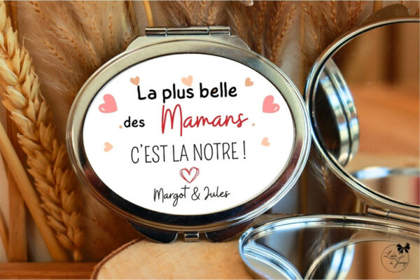 miroir pour maman, cadeau personnalisé pour maman