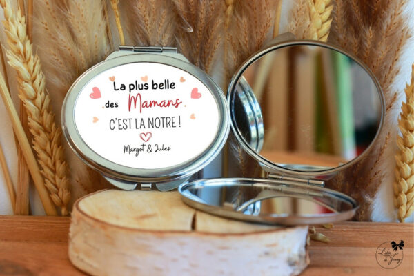 miroir pour maman, cadeau personnalisé pour maman