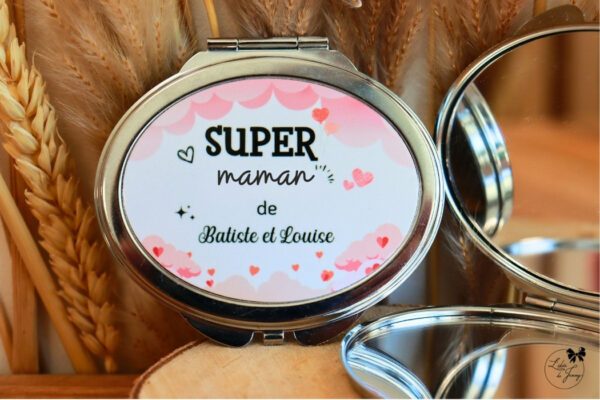 miroir pour maman, cadeau personnalisé pour maman