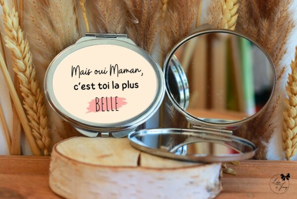 miroir pour maman, cadeau personnalisé pour maman