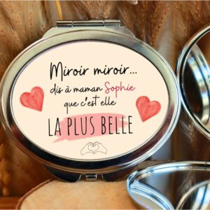 miroir pour maman, cadeau personnalisé pour maman
